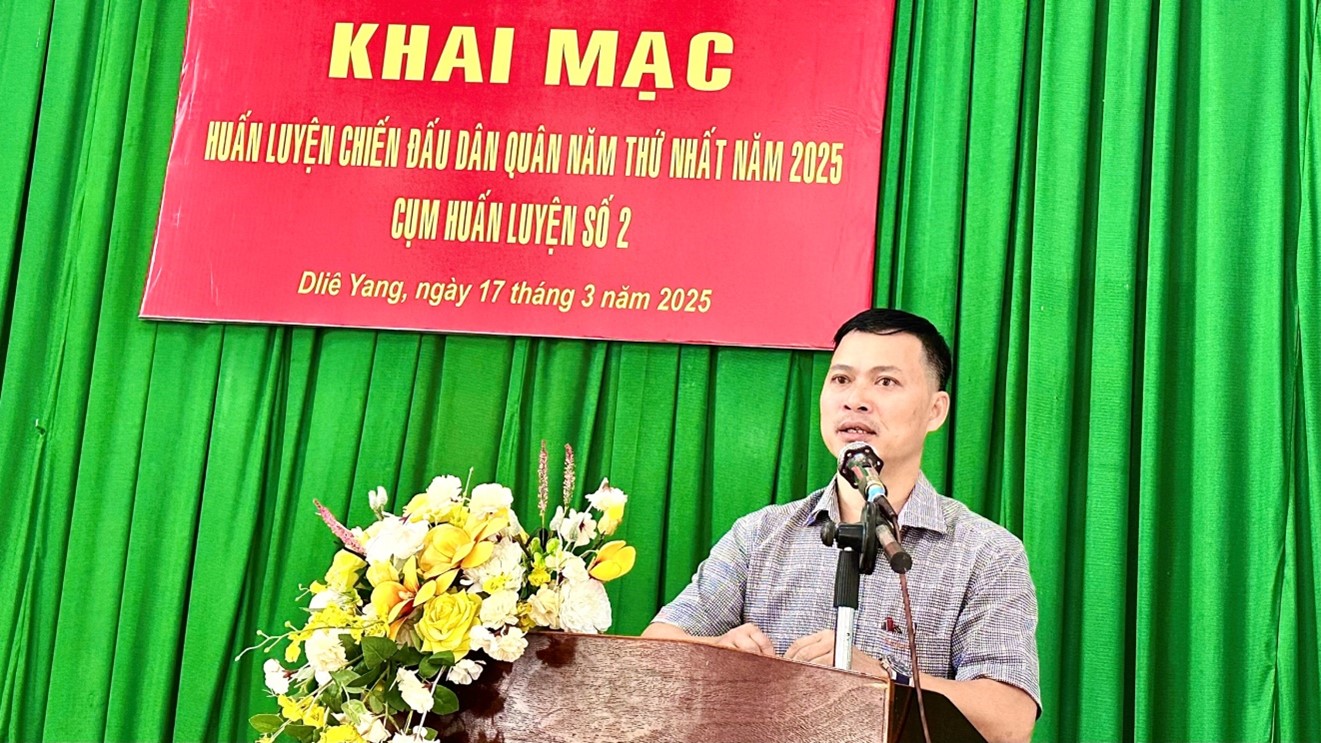 Cụm huấn luyện số 2 khai mạc huấn luyện chiến đấu Dân quân năm thứ nhất, năm 2025.
